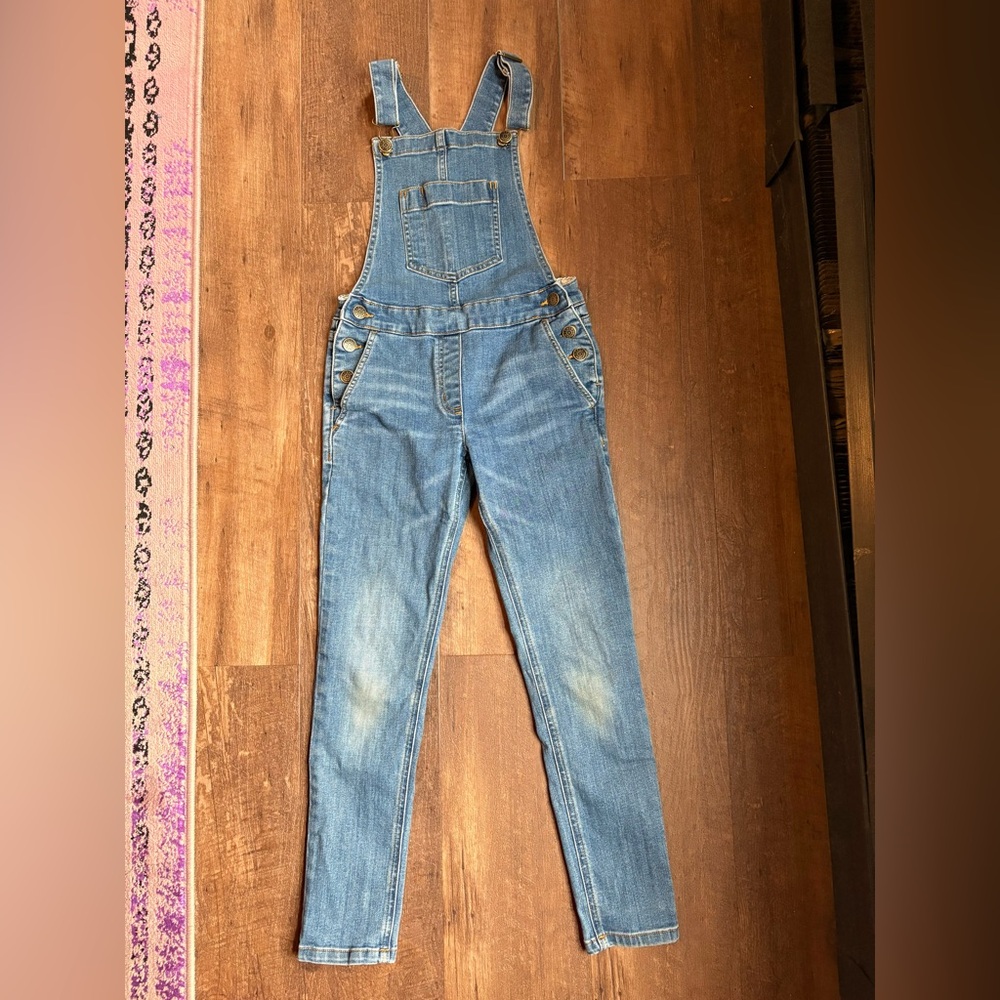 Girls Crewcuts Blue Denim Overalls